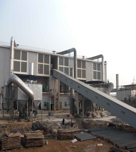 5000KVA棕刚玉冶炼炉烟气净化系统现场图片